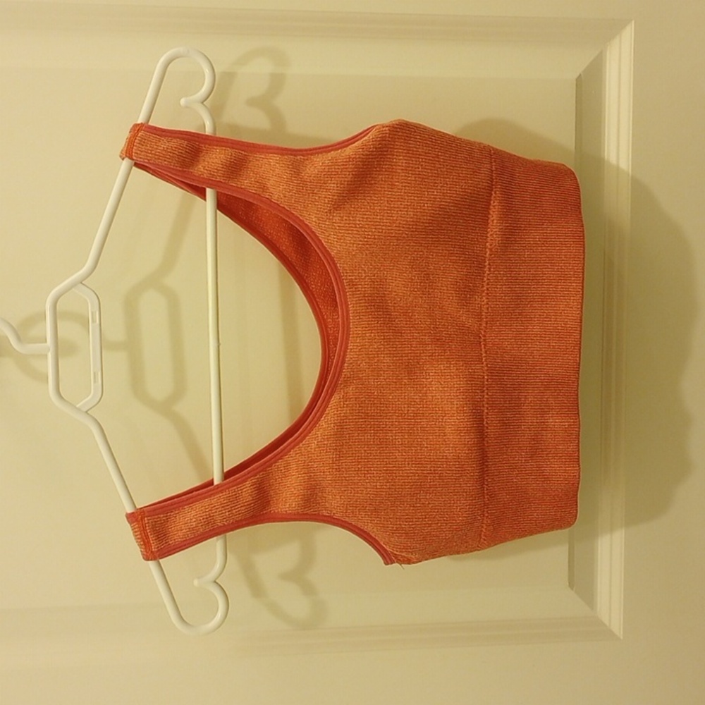 3/$15 Harmony Balance Coral Pink Padded Sports Bra Womens Size Medium